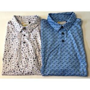 Nicklaus Eco Choice Men's Golf Polos Lot of 2 Size M EUC